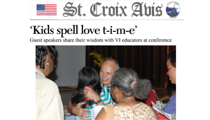 Kids spell love t-i-m-e, says Dr. Steve in St. Croix - v2